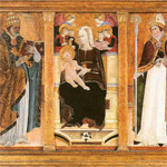 Trittico Madonna con bambino Matteo da Gualdo